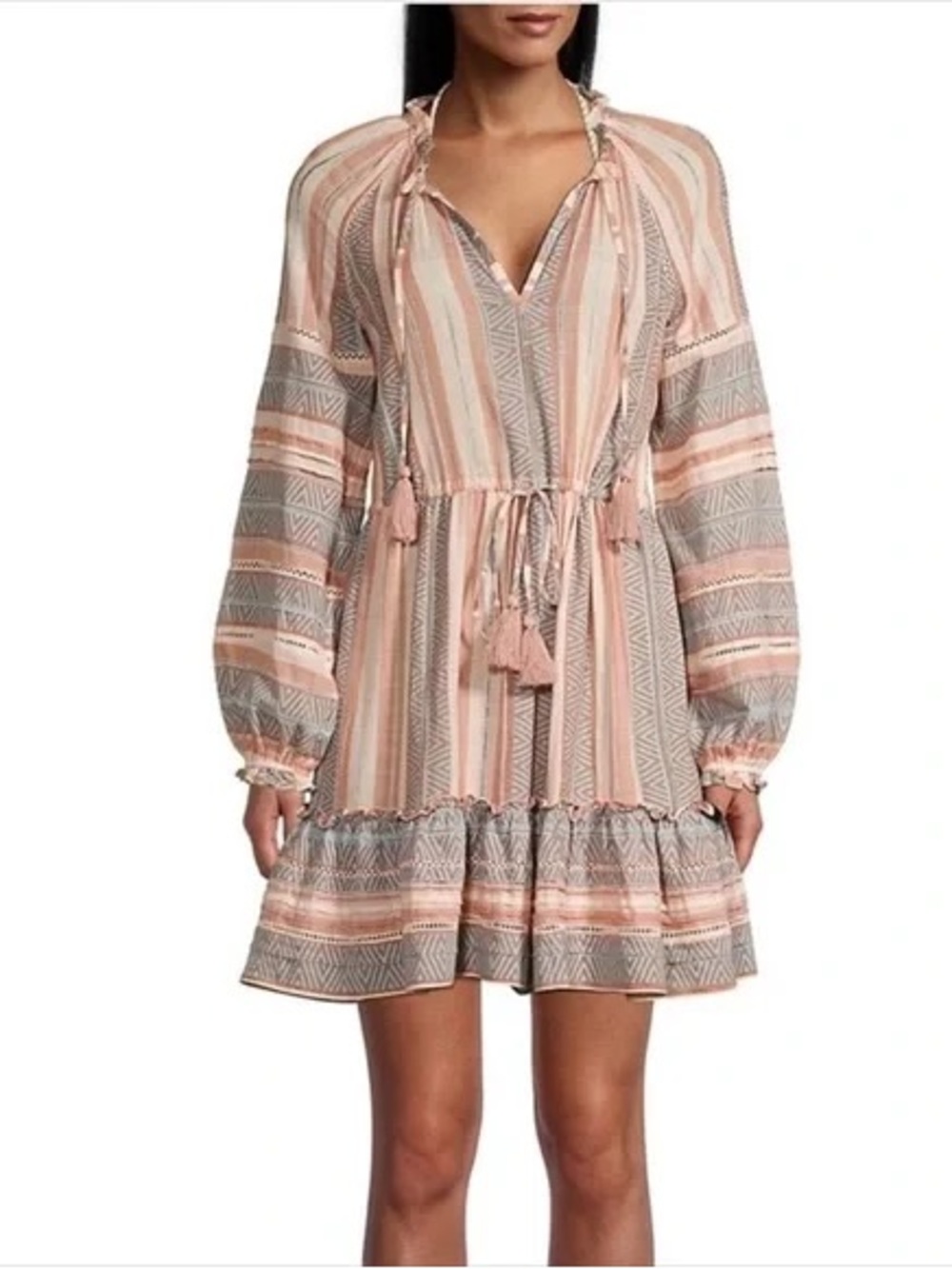 Veronica Beard Danica Dress In Blush Multi Sz XS